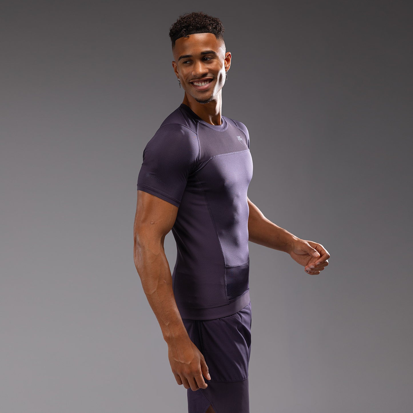 Venum G-Fit Air Korte Mouw Rashguard Heren - Donkerpaars