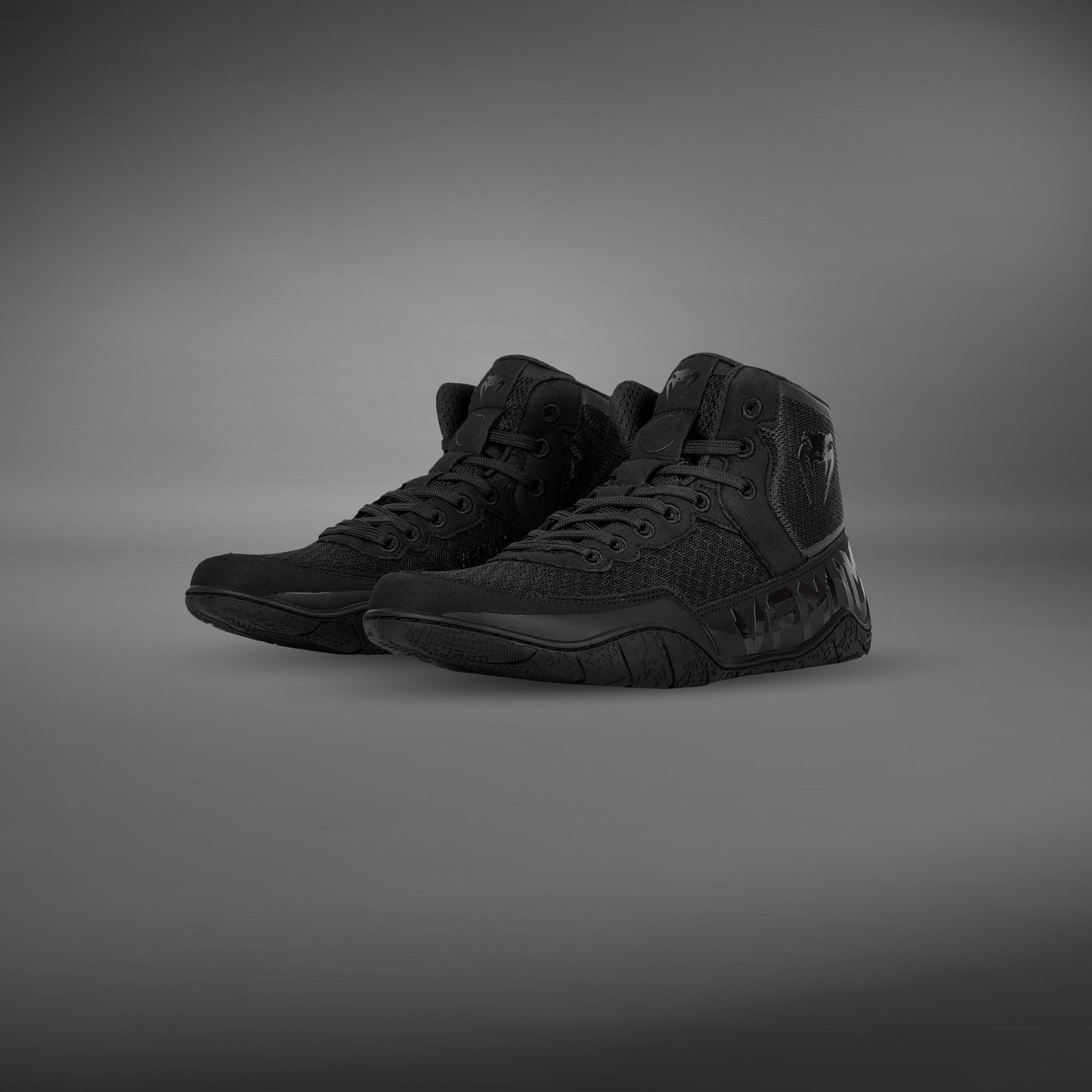 Venum Elite Worstelschoenen - Zwart/Zwart