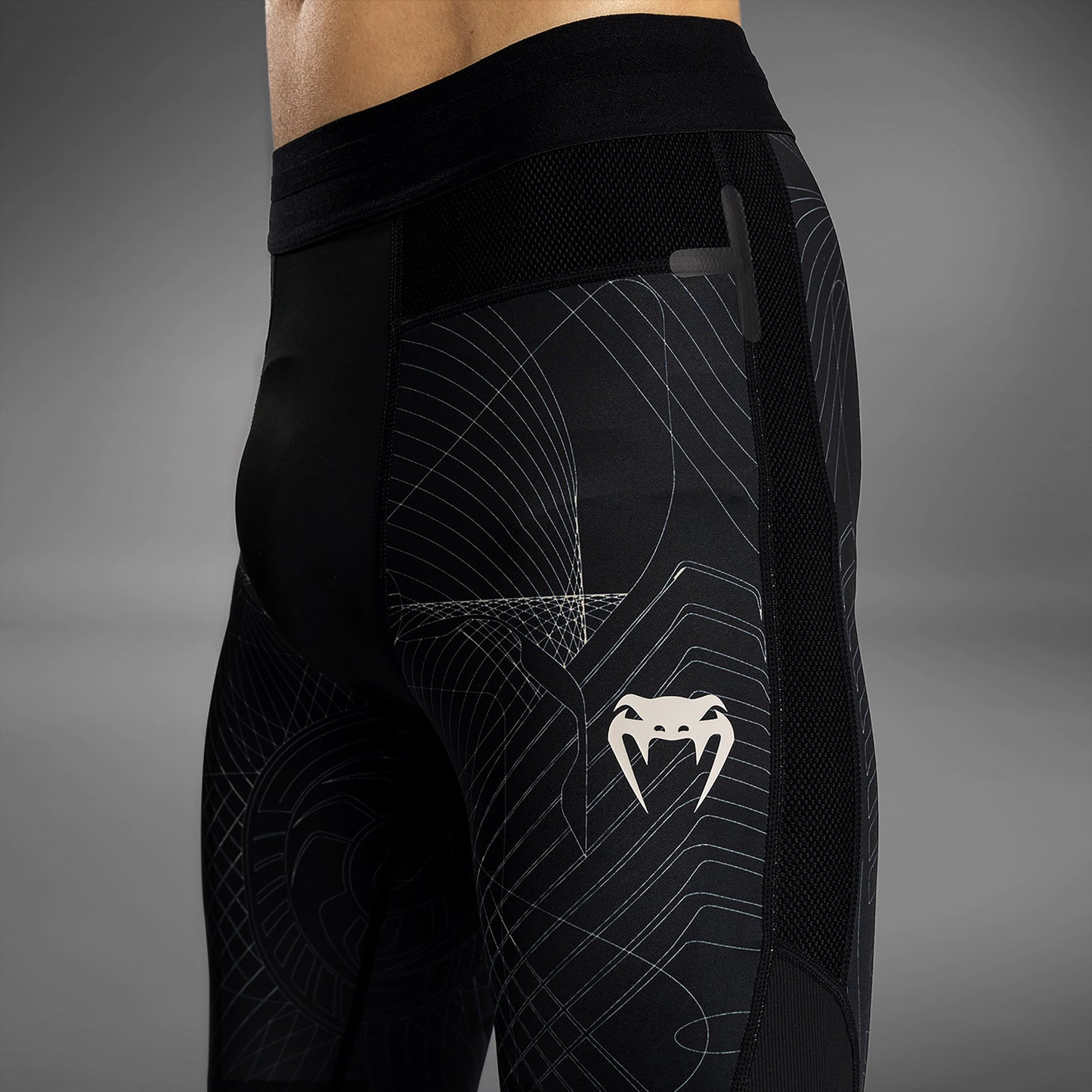 Venum G-Fit Air Compressie Leggings Heren - Diepzwart / Woestijnzand