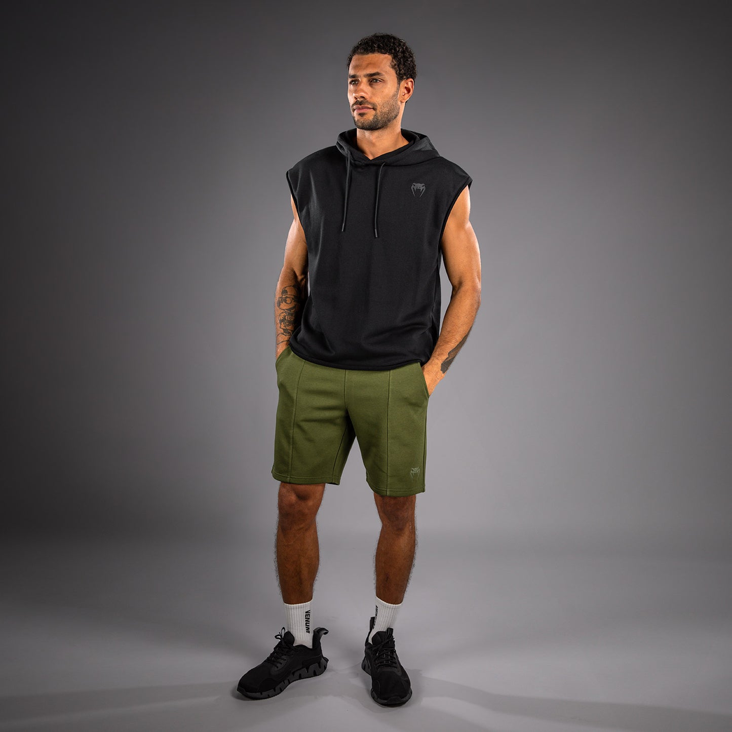 Venum Divide Mouwloos Hoodie - Zwart