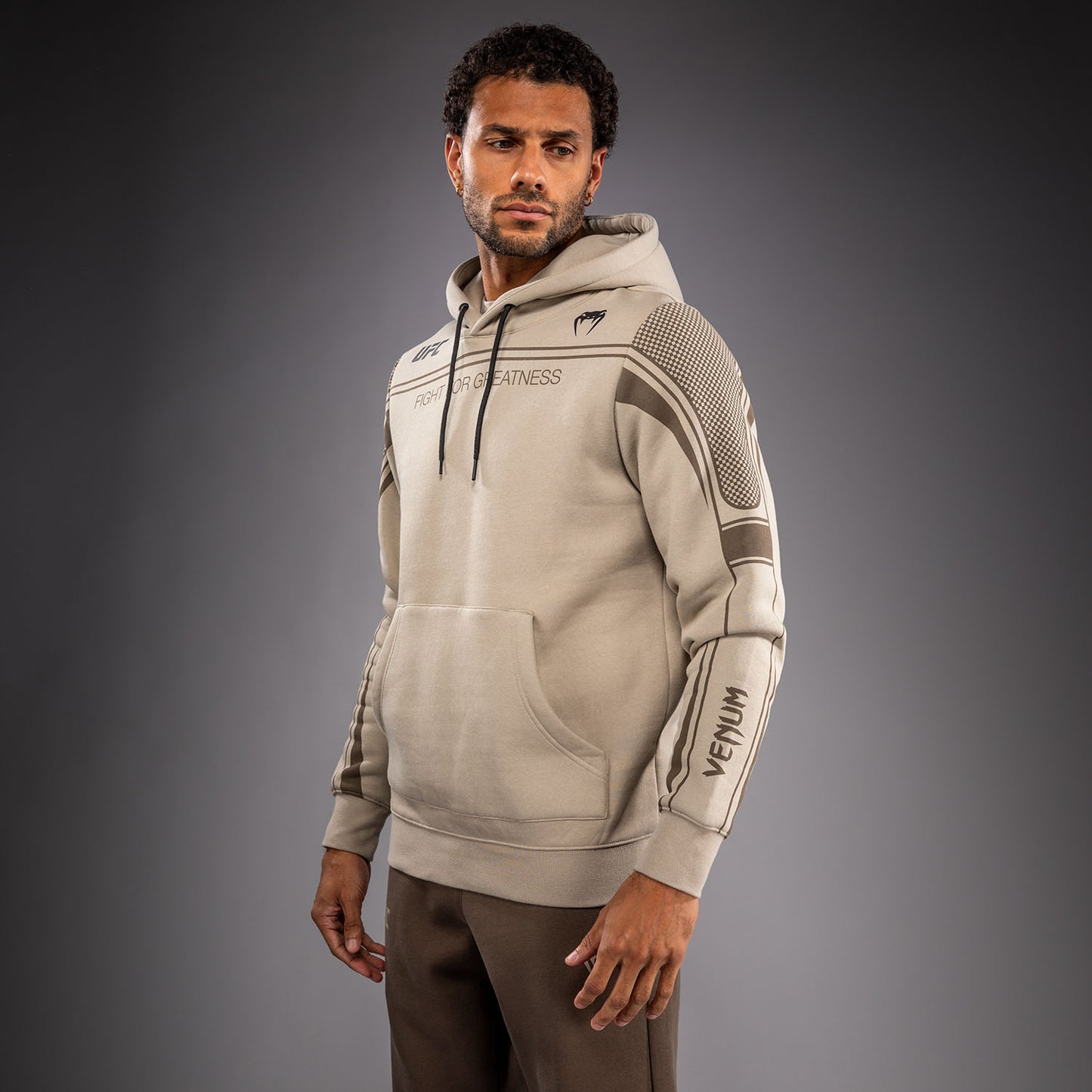 Venum UFC Unity by Venum Authentic Fight Week Heren Hoodie - Zand