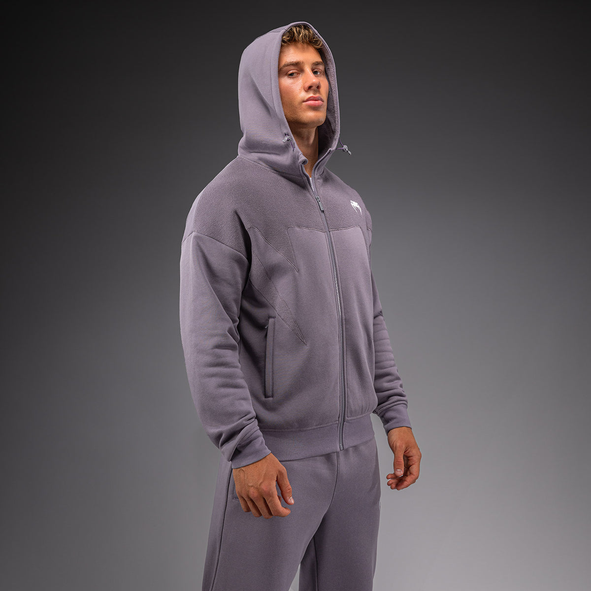 Venum Attack Fleece & Weave Trainingsjack - Lavendelgrijs