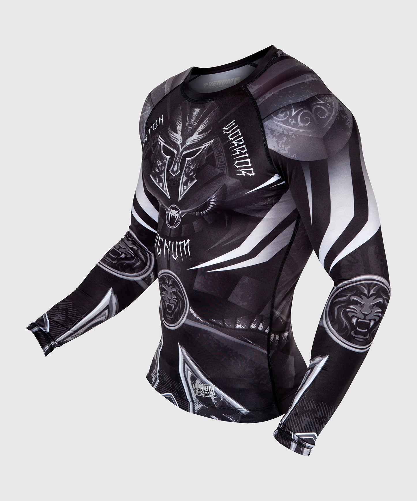 Venum Gladiator 3.0 Rashguard - lange mouwen - zwart/wit