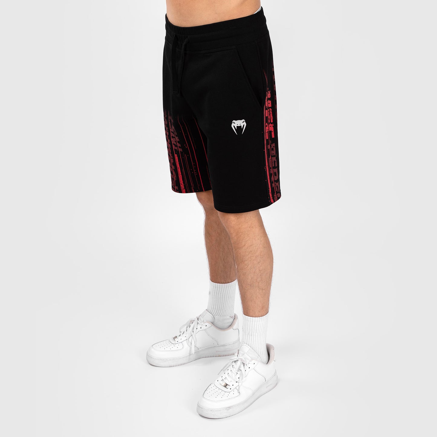 UFC Venum Performance Institute 2.0 Katoenen Short voor Heren - Zwart/Rood