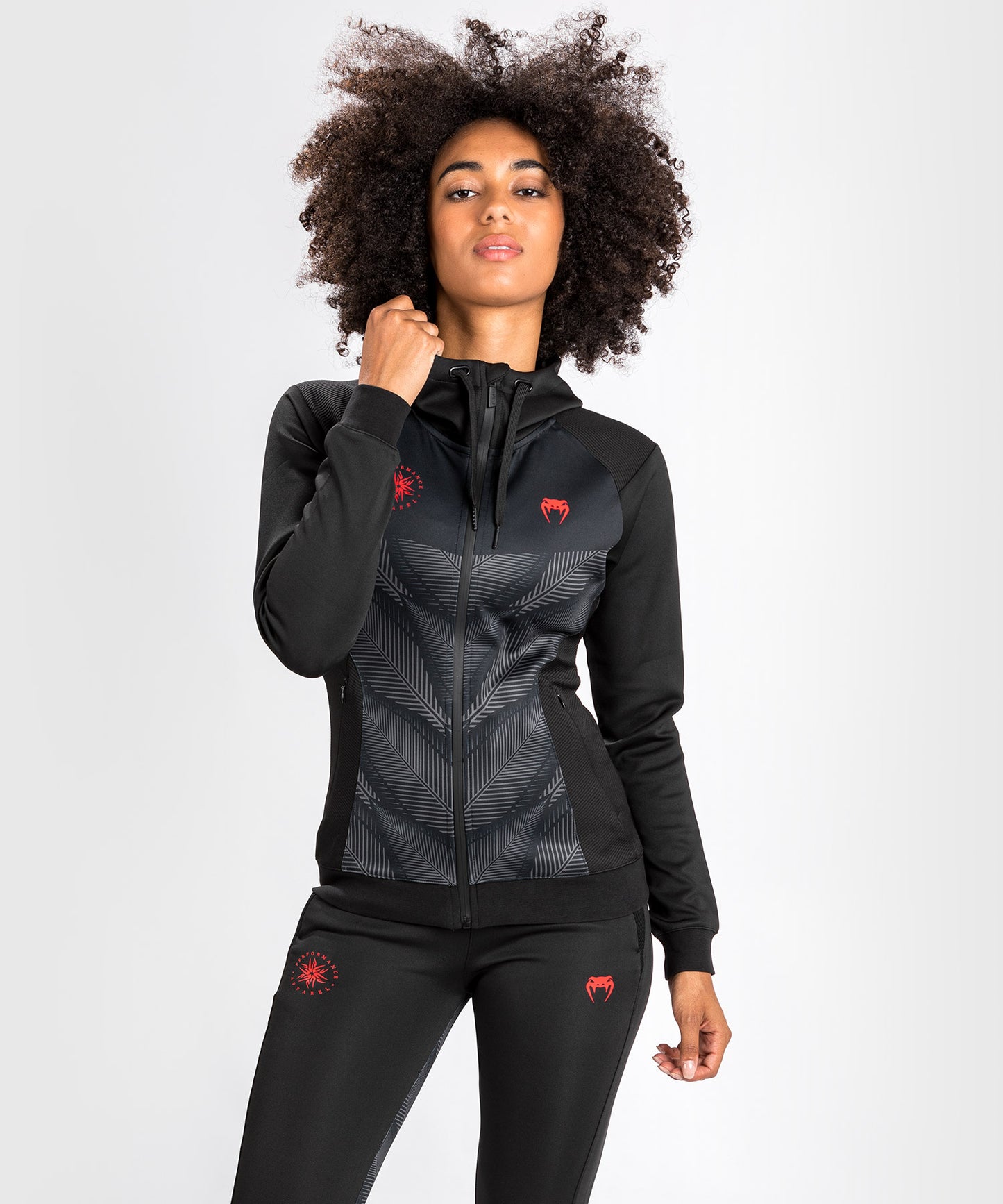 Venum Phantom sweatshirt met capuchon - Voor vrouwen - zwart/rood