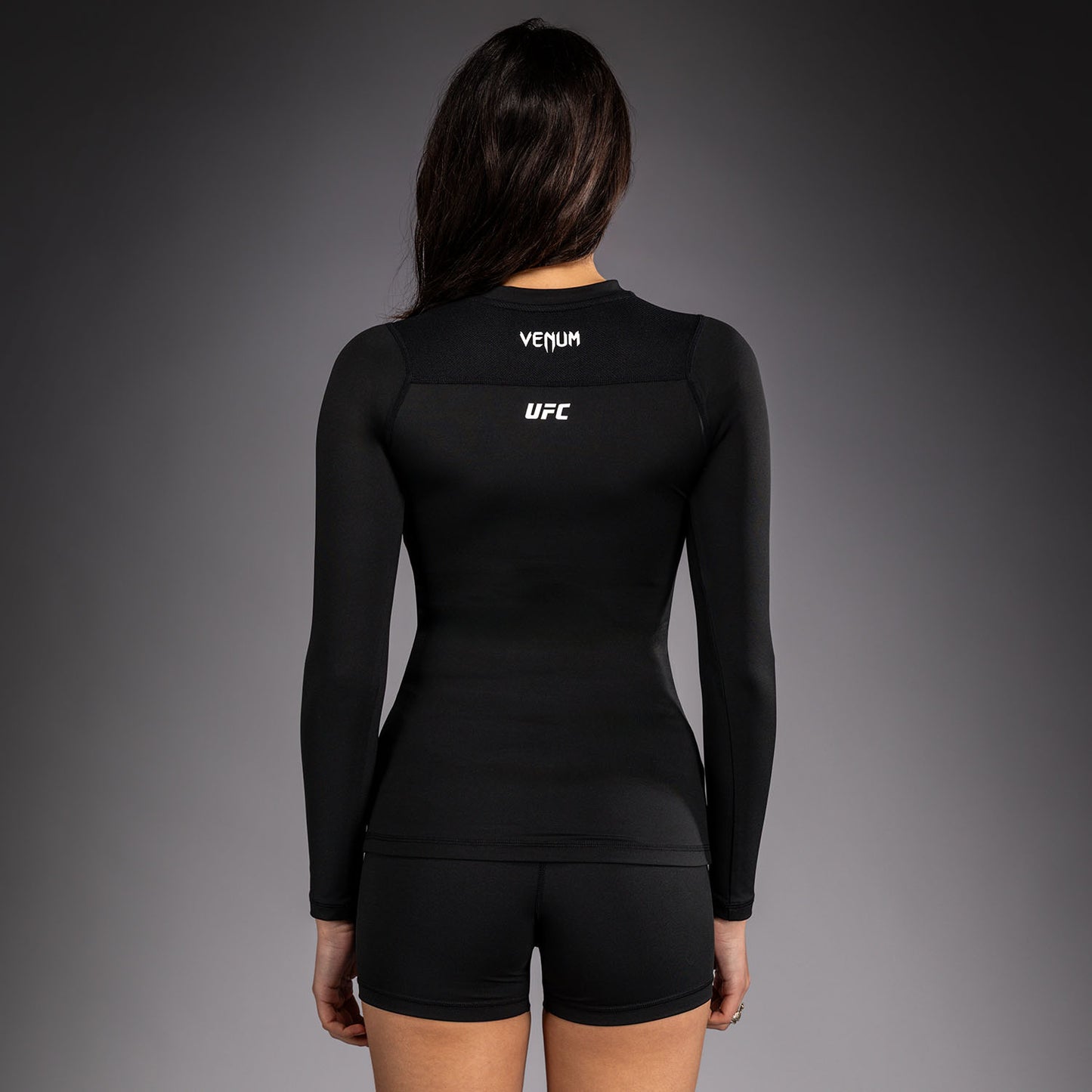 Venum UFC Unity by Venum Authentic Fight Week Dames Technische Rashguard met Lange Mouwen - Zwart