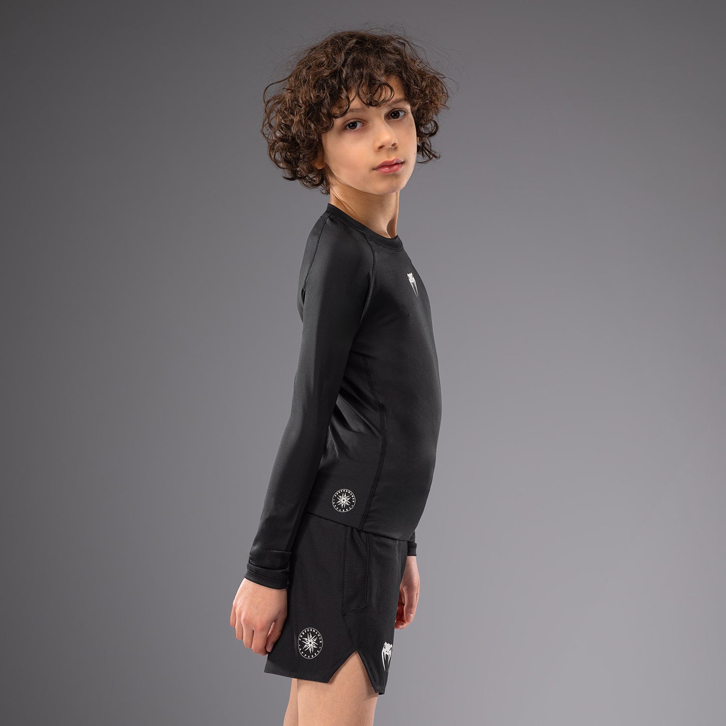 Venum Contender voor Kinderen Rashguards Lange Mouwen - Zwart