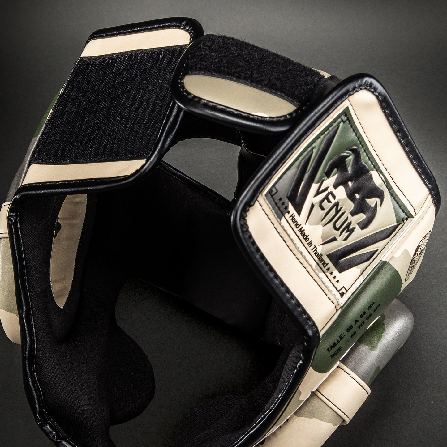 Venum Elite Camo Hoofdbeschermer – Kaki/Offwhite