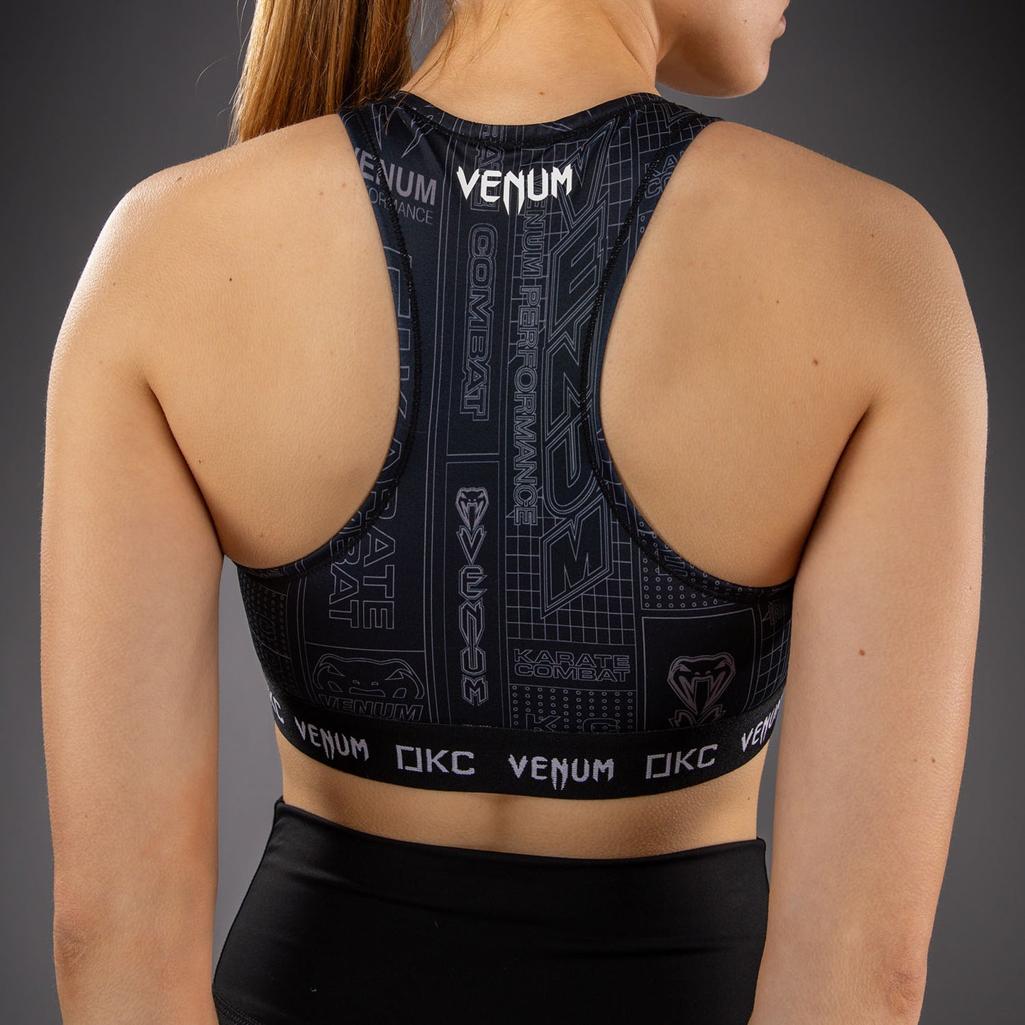 Karate Combat by Venum Sportbeha – Zwart/Grijs