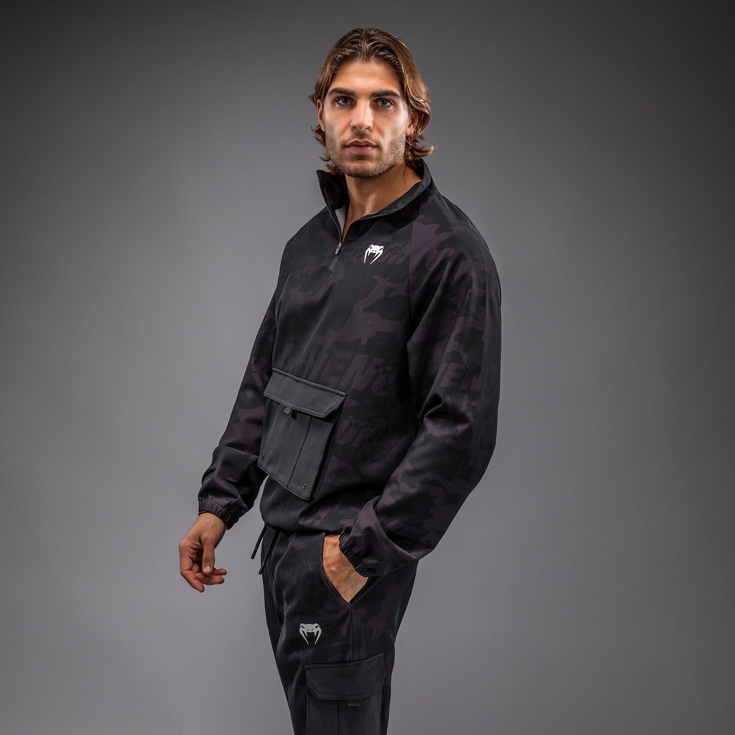 Venum Trooper Heren Trainingsjack - Zwart/Paarse
