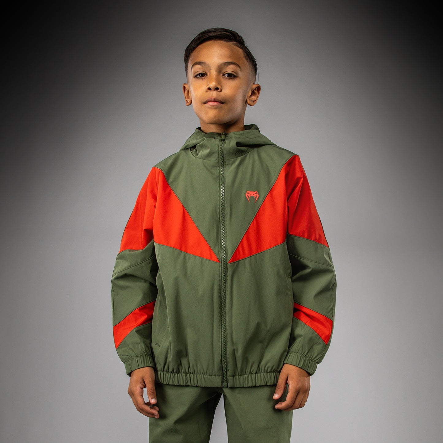 Venum Vectra Kinderen Trainingsjack - Legergroen/Oranje