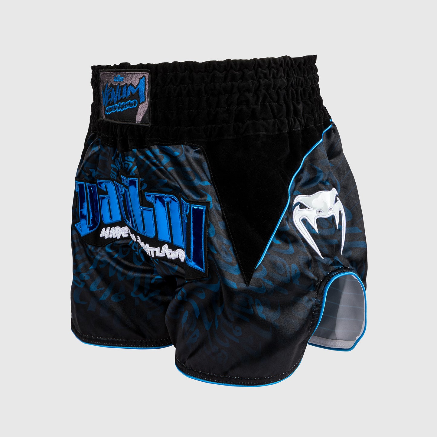 Venum Attack Muay Thai Shorts - Zwart/Blauw