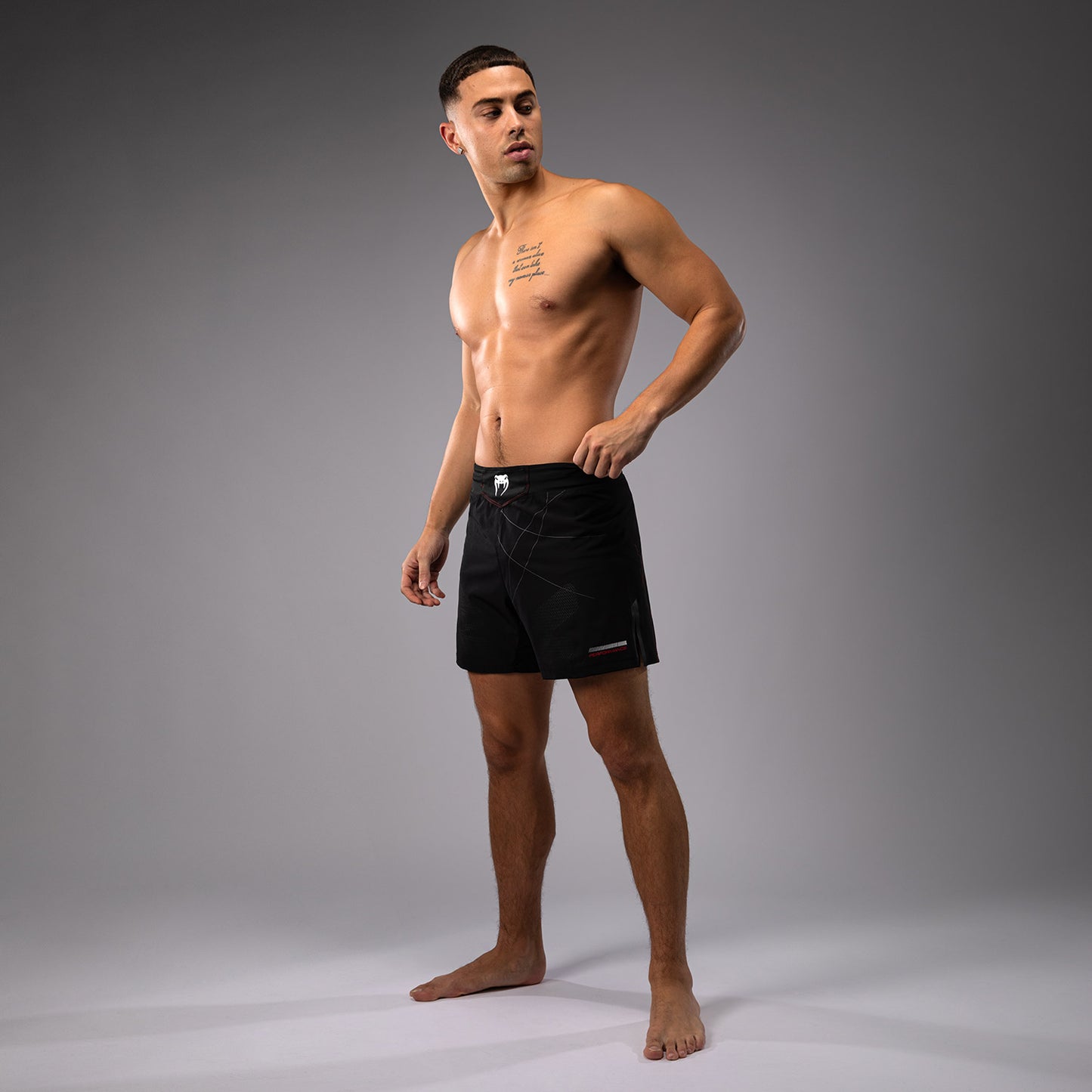 Venum Tactical XT Wedstrijdshort voor heren - Zwart/Vuurrood