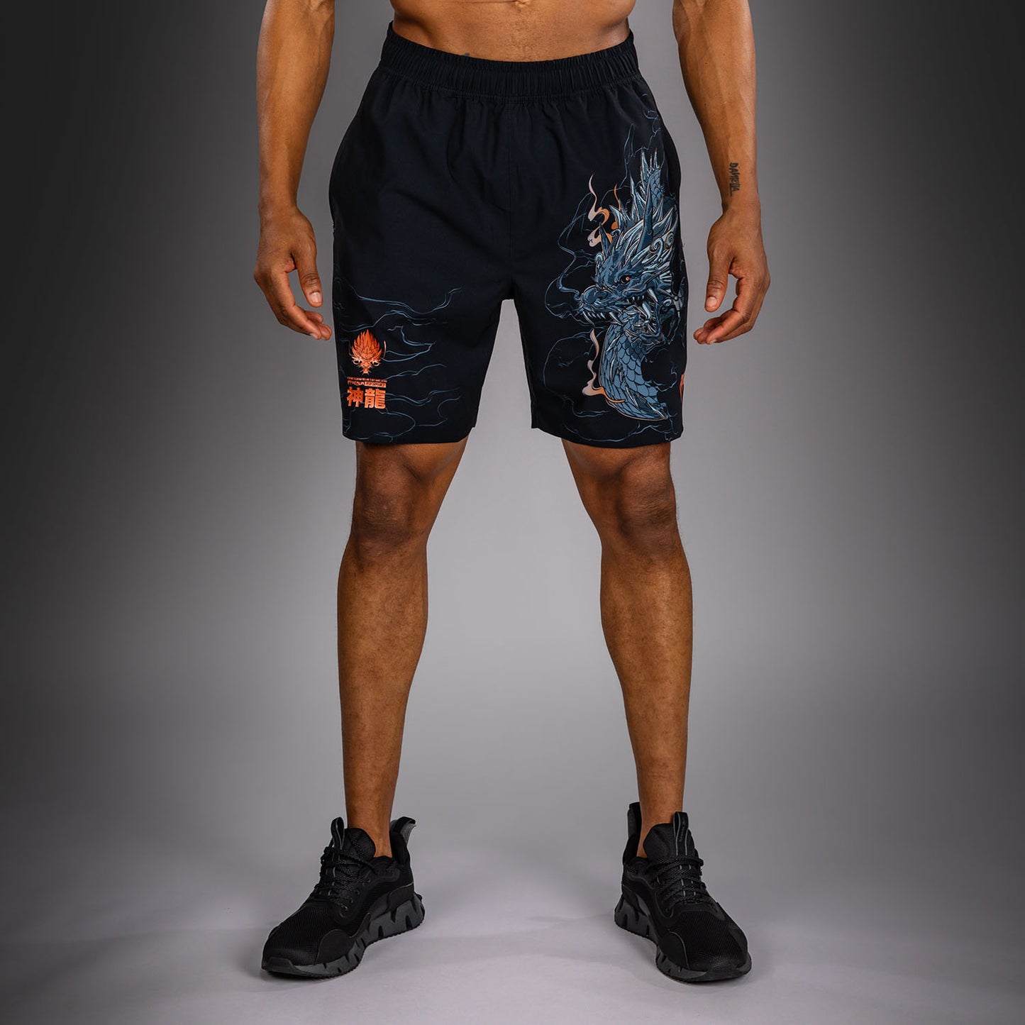 Venum Thunder Dragon Trainingsshorts – Zwart/Grijs/Koper