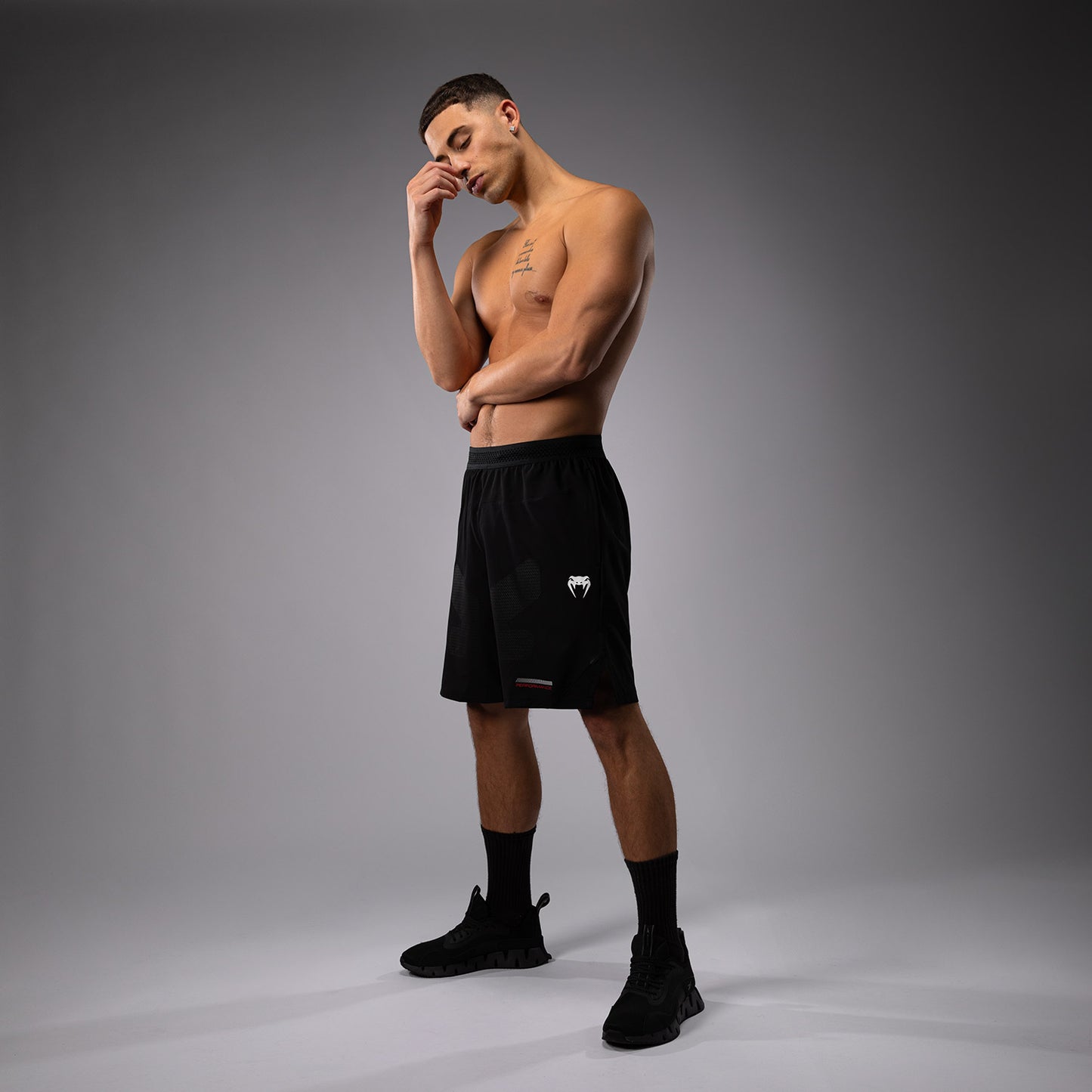 Venum Tactical XT  Trainingsshort heren - Zwart/Vuurrood