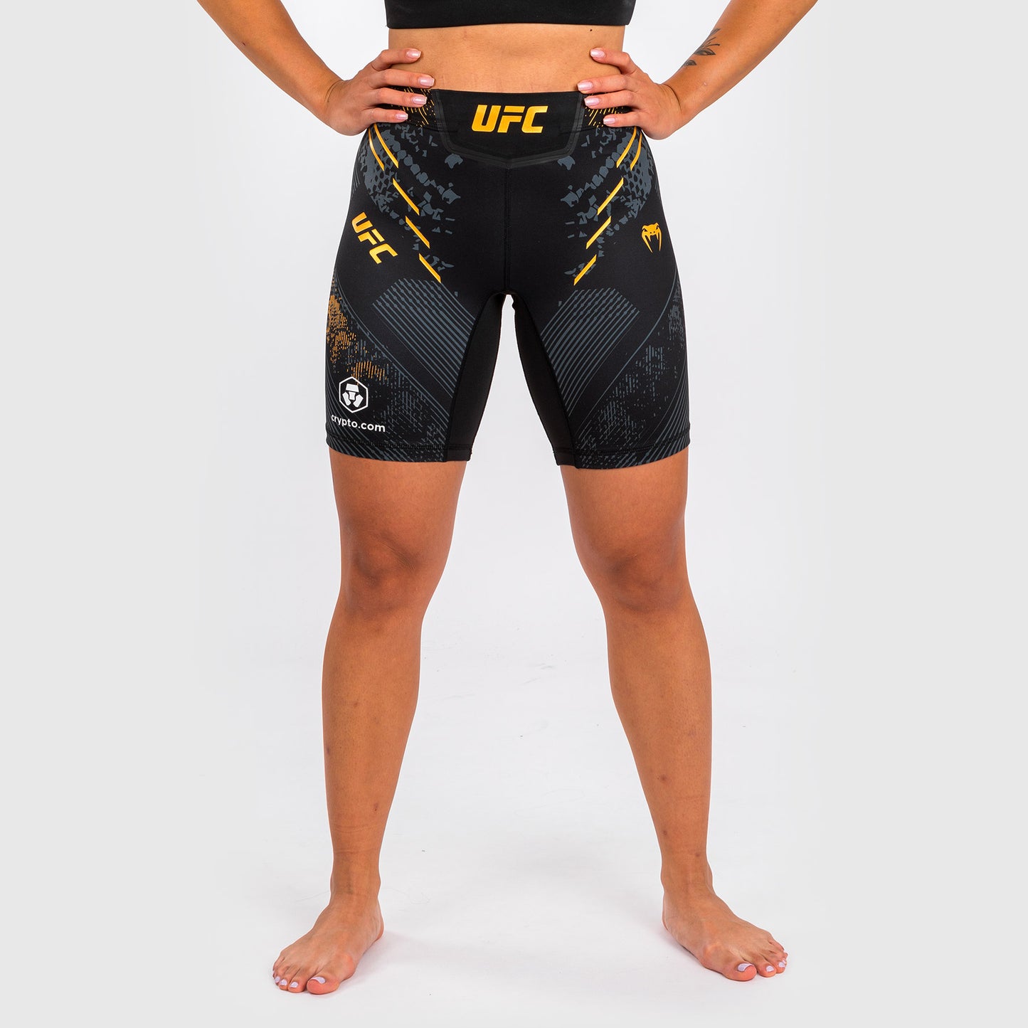 UFC Adrenaline by Venum Authentic Fight Night Dames Vale Tudo Short - Lang model - Kampioen
