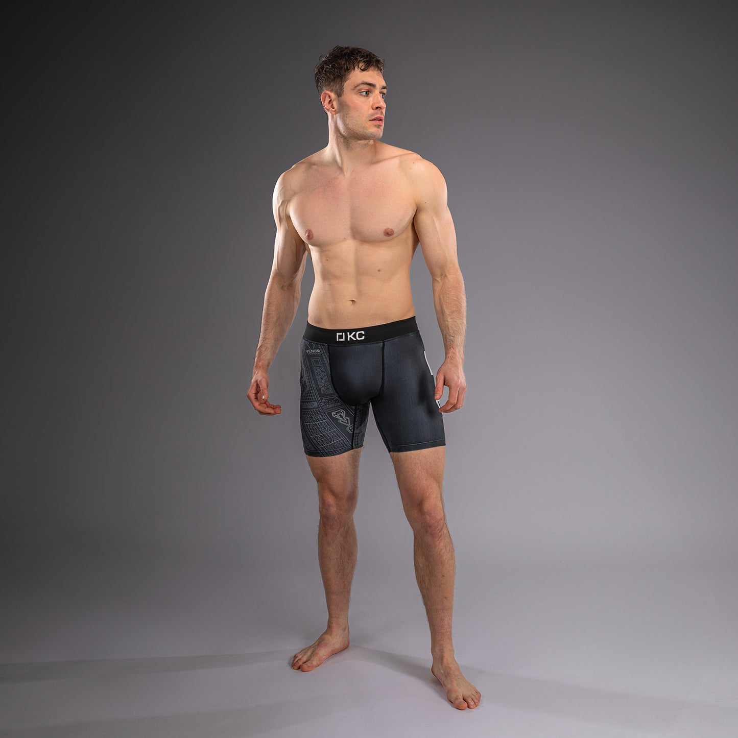 Karate Combat by Venum Compressieshort – Zwart/Grijs