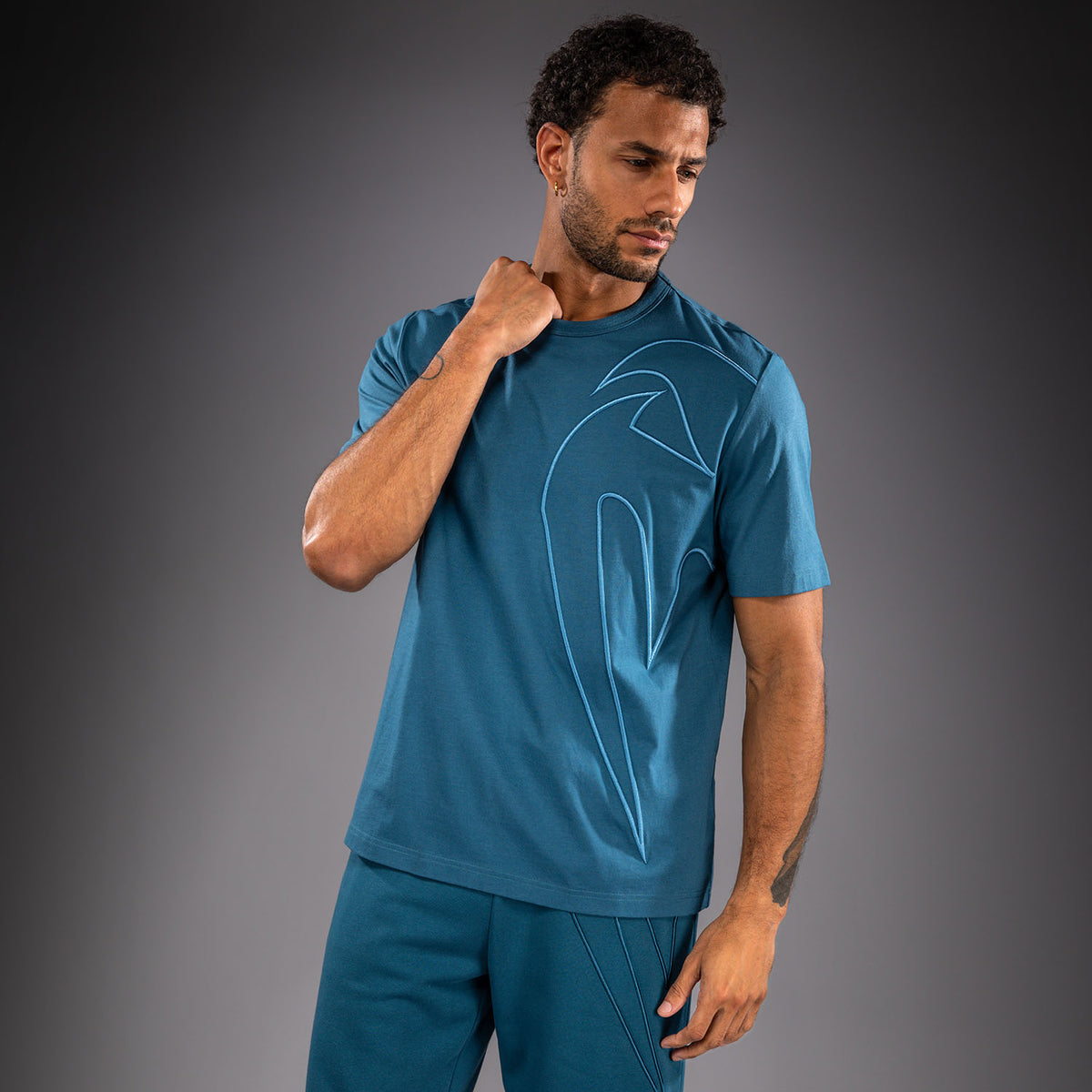 Venum Giant 3D Katoenen T-shirt - Oceaanblauw
