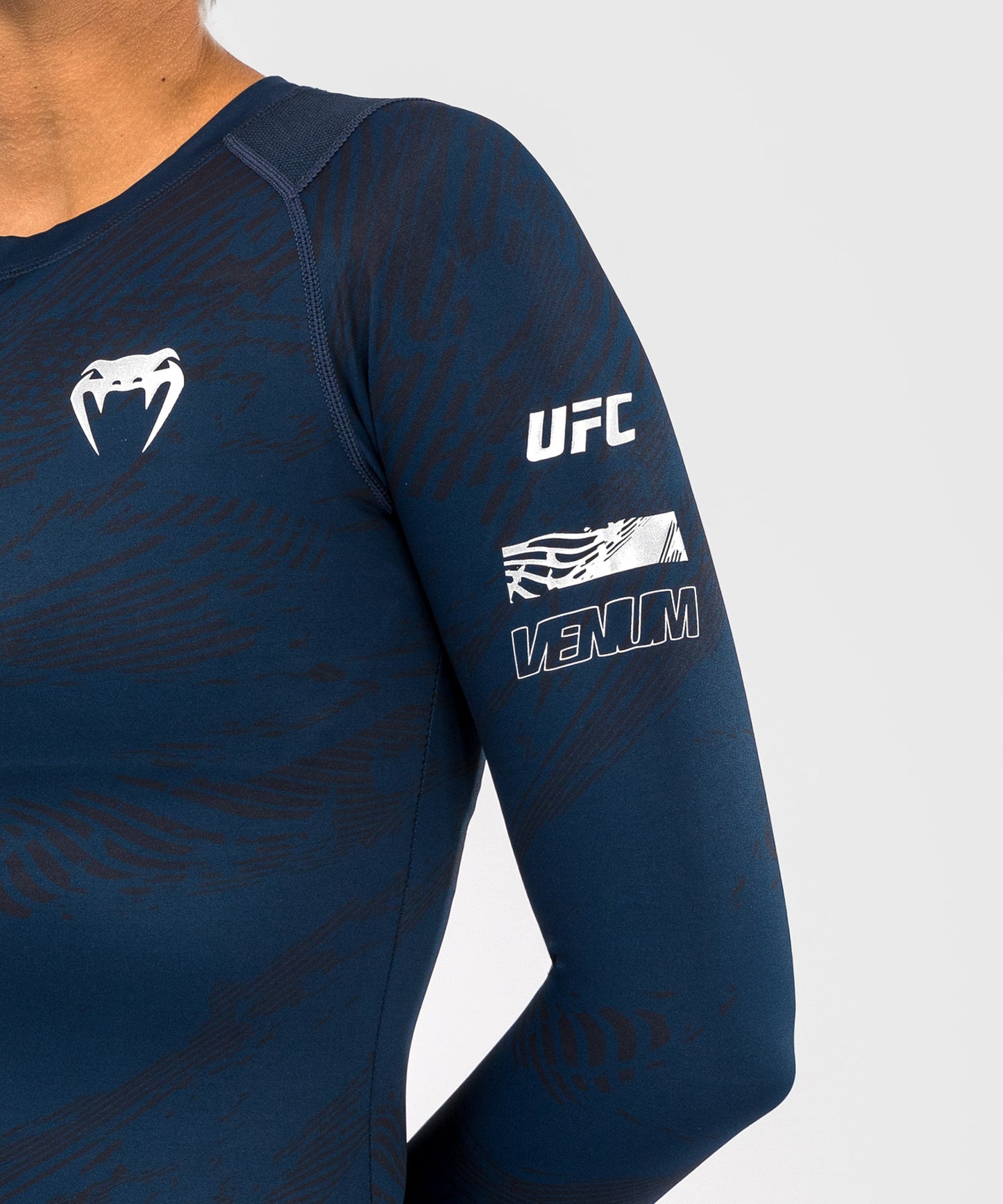 UFC Fusion by Venum Fight Week Performance Rashguard met Lange Mouwen voor Dames - Oceaanblauw