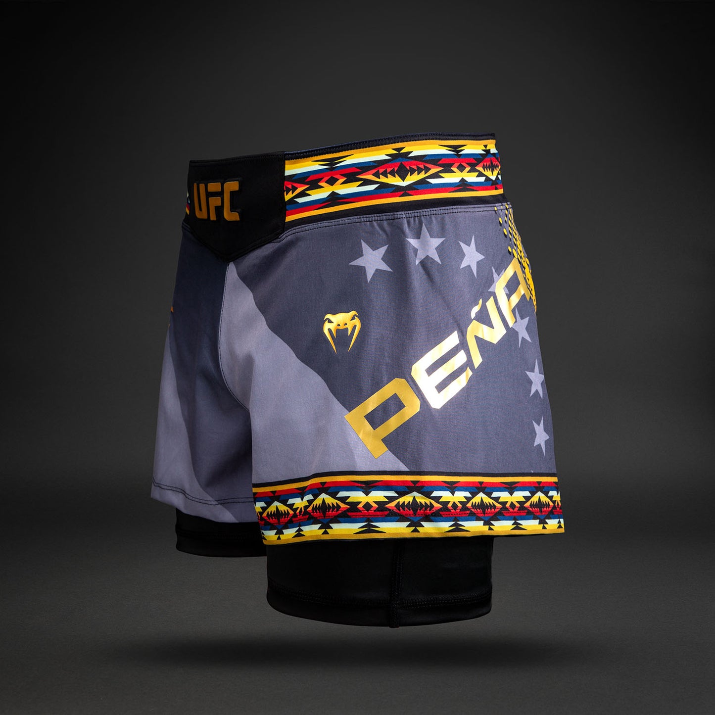 UFC Unrivaled by Venum Julianna Peña Dames short Fit Fight Short - Zwart