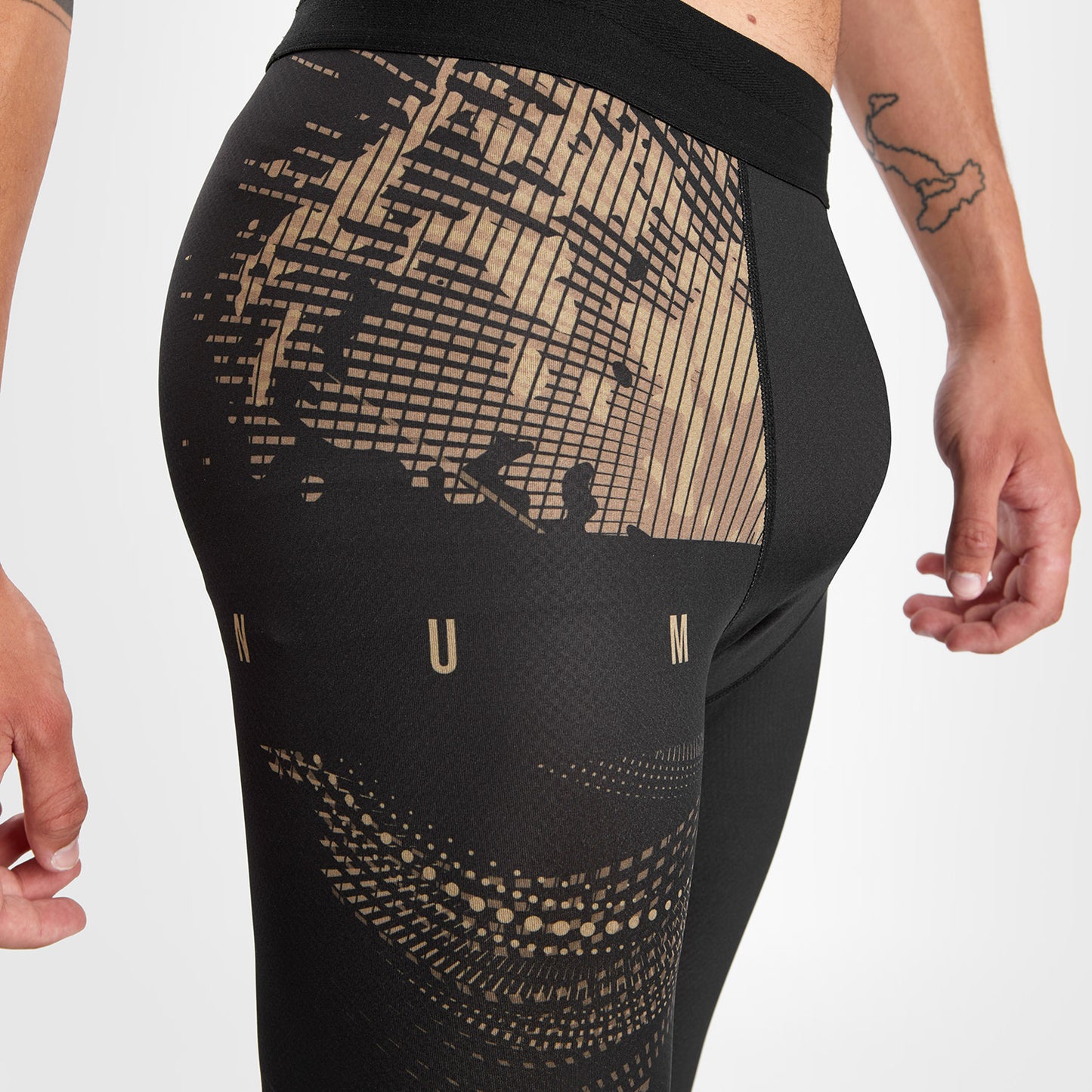 Venum Gorilla Jungle Compressiebroek - Zwart/Zand