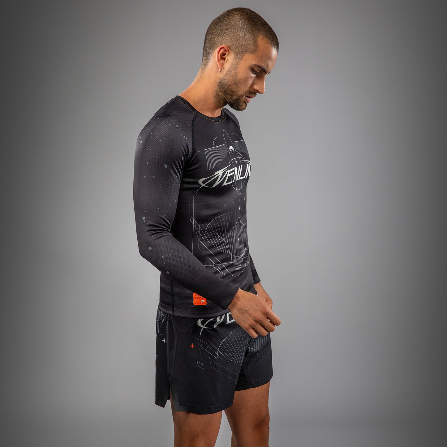 Venum Eclipse Lange Mouw Rashguard – Zwart/Ivoor