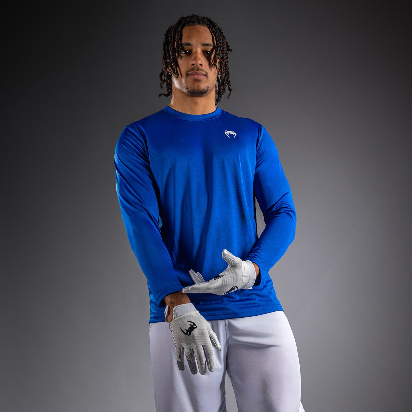 Venum Lineup Performance T-shirt met lange mouwen Royal - Blauw/Wit
