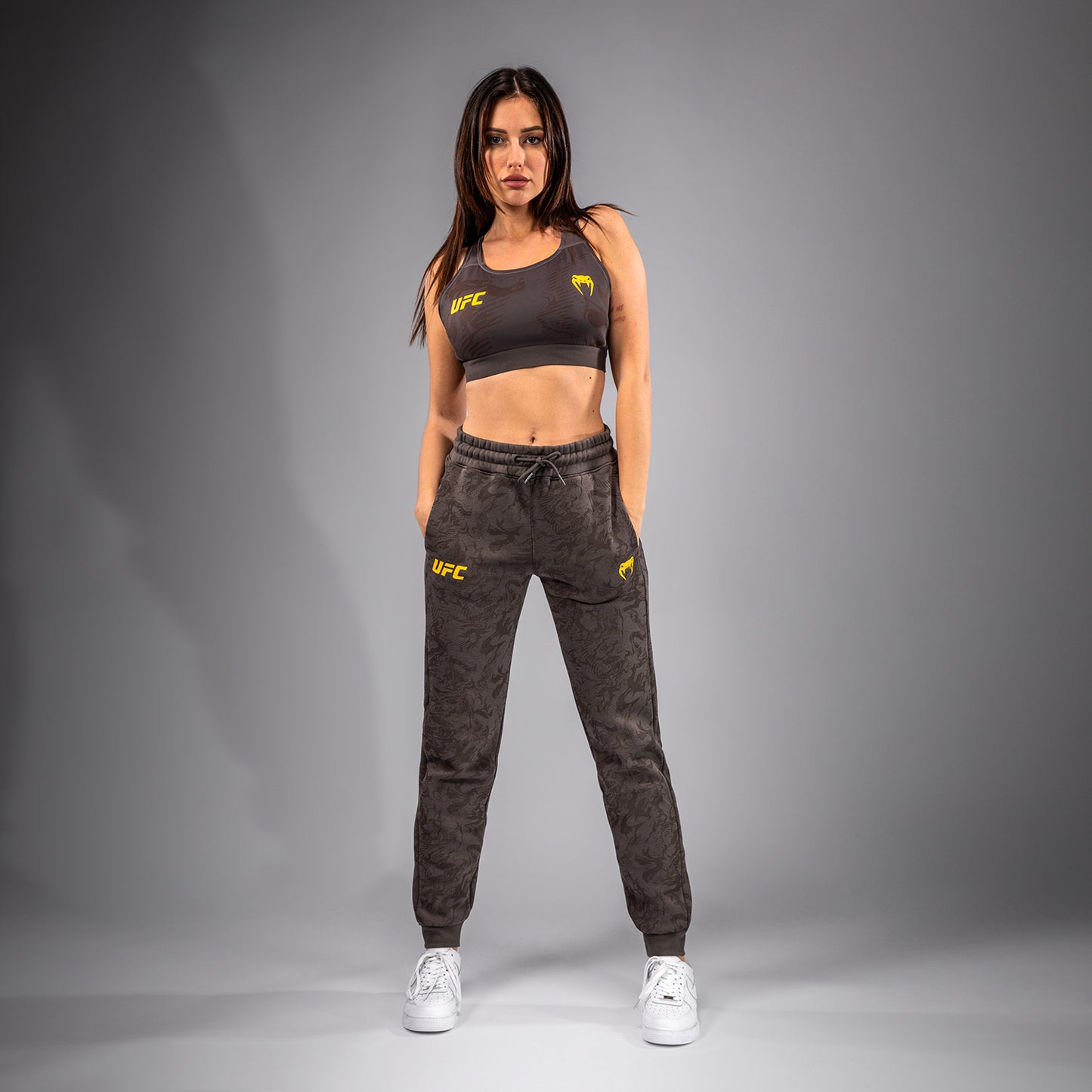 UFC Fusion by Venum Fight Week Katoenen Broek voor Dames - Earthen Brown