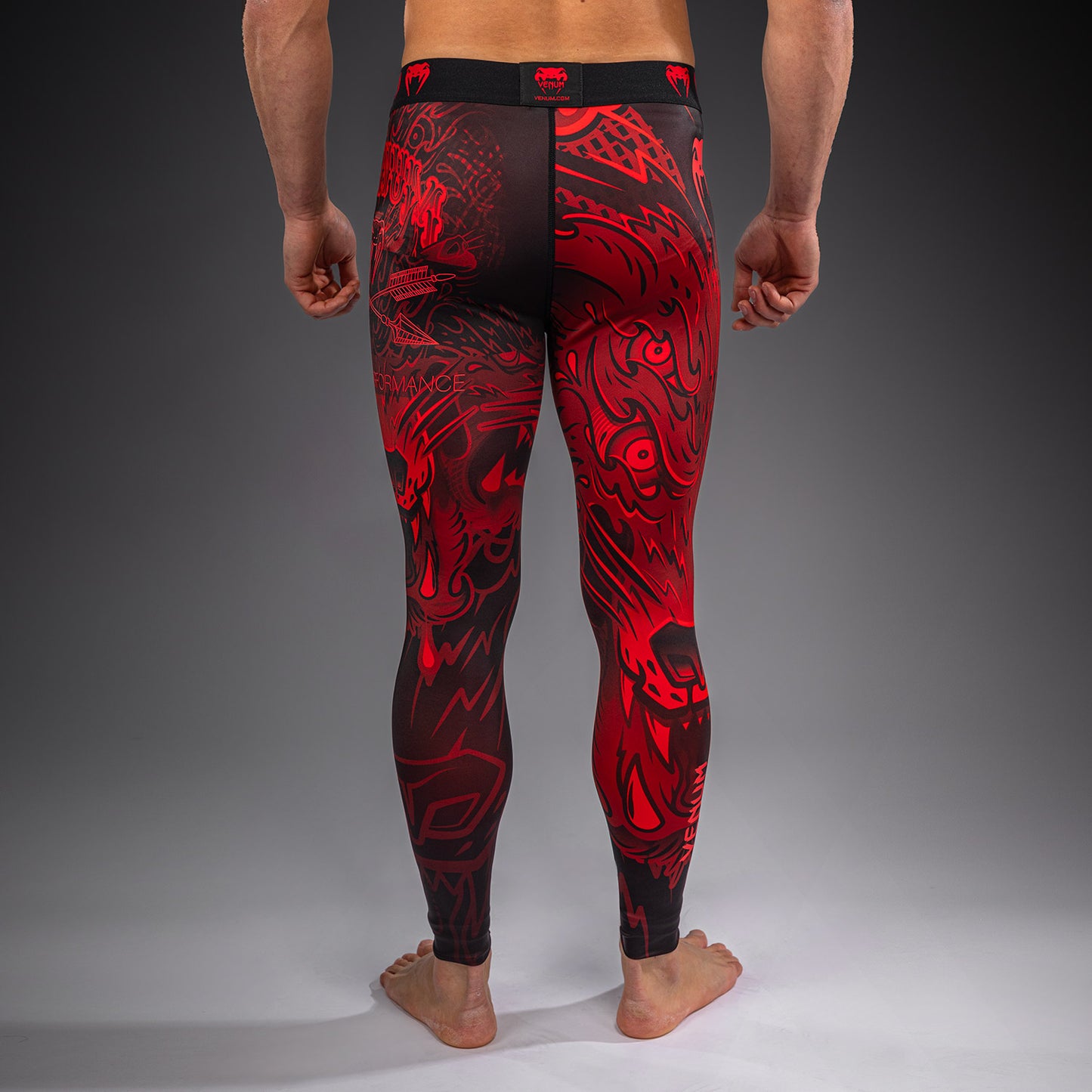 Venum Wolf Atak Spats – Zwart/Rood