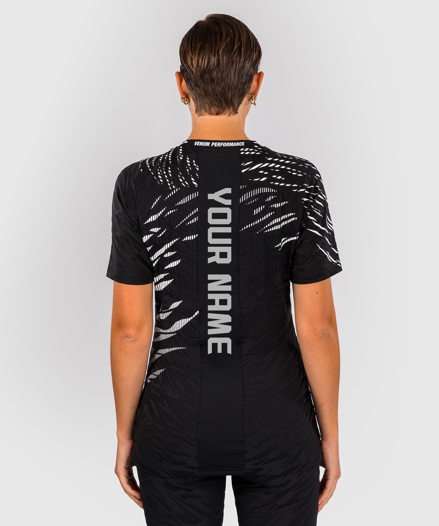 UFC Fusion by Venum Personalized Authentic Fight Night Exit T-shirt voor Dames - Zwart