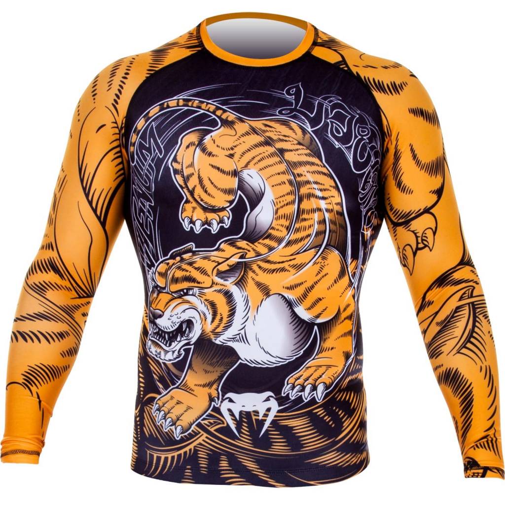 Venum Tiger Impact Bescherming - Lange Mouwen - Zwart/Oranje