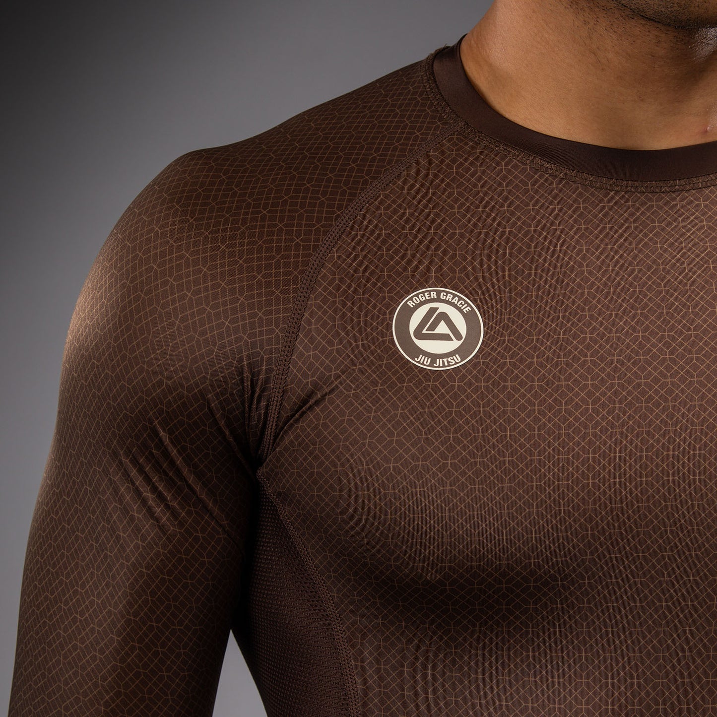 Venum x Roger Gracie Academy Rashguard met Lange Mouwen - Donkerbruin