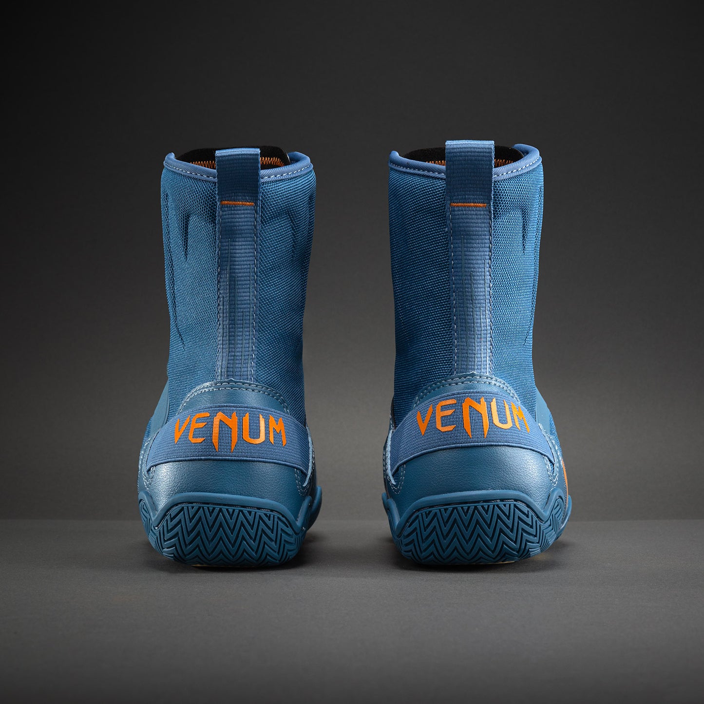Venum Elite Neo Boksschoenen – Staalblauw/Oranje
