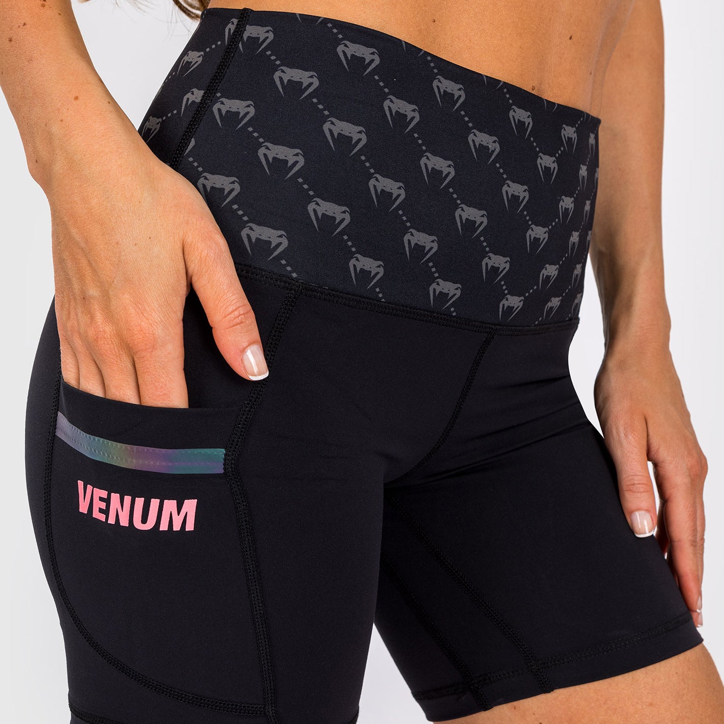 Venum Monogram Fietsbroek voor dames - Zwart/Roze Goud