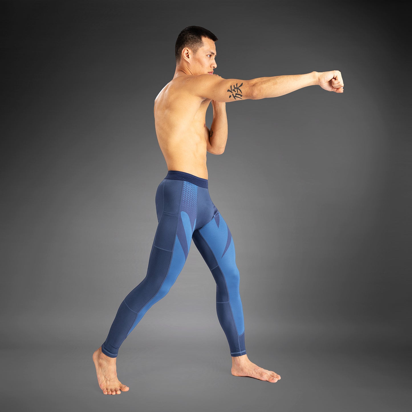 Venum Attack Heren Leggings - Marineblauw