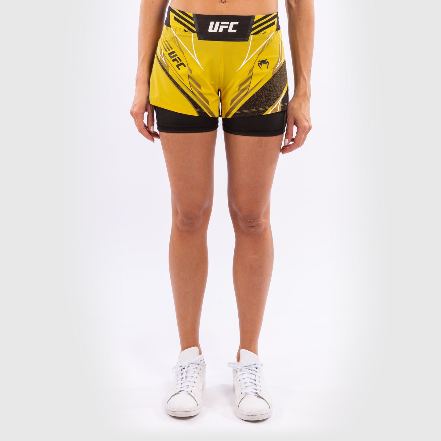 UFC Venum Authentic Fight Night Damesshort - Short Fit - Geel