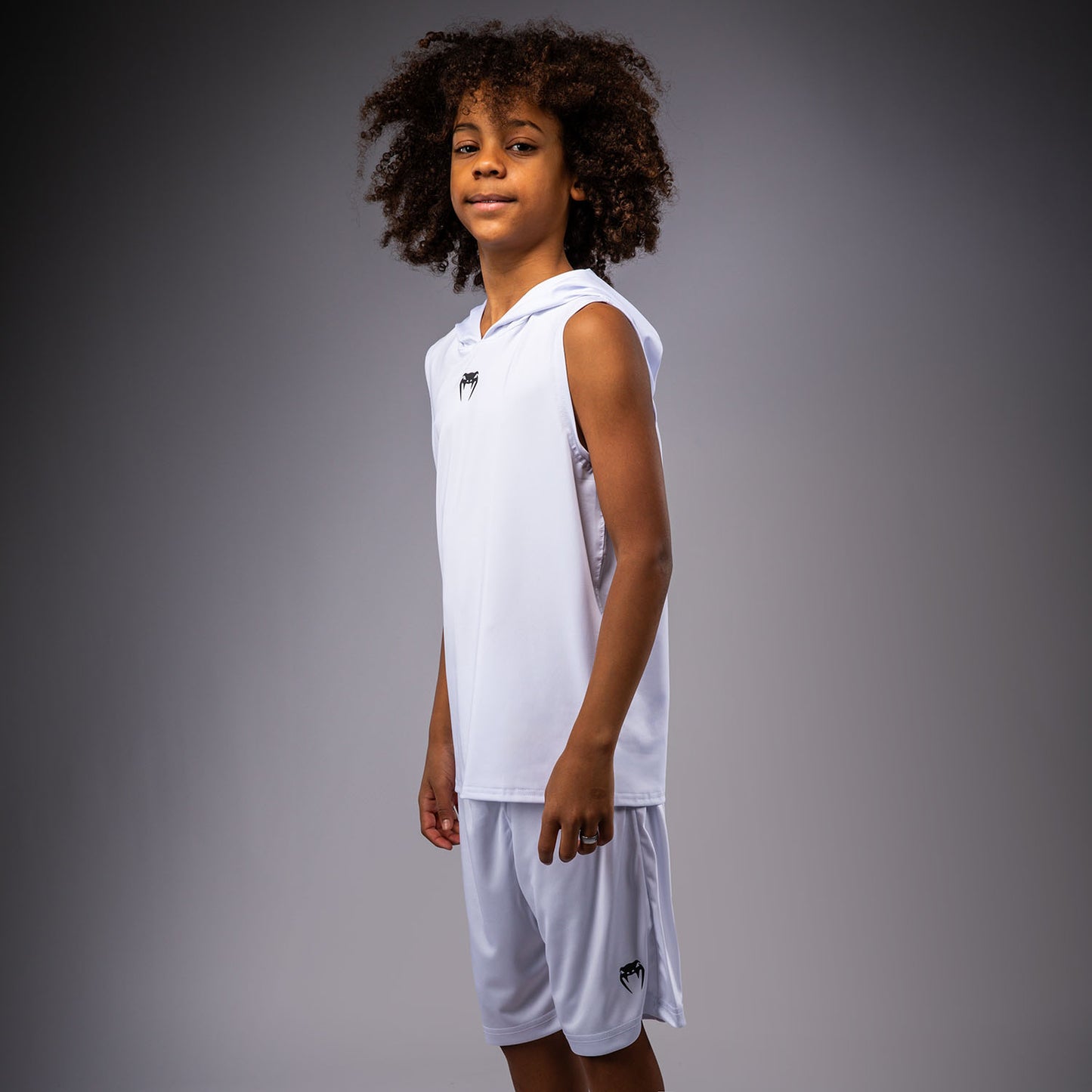 Venum Elite Mouwloos Dry Tech Hoodie voor kinderen - Wit