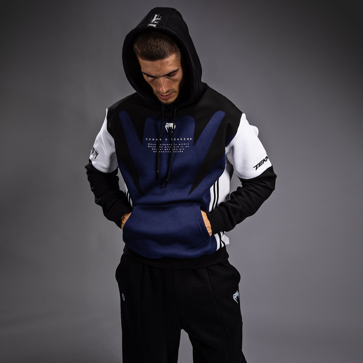 Venum x TEKKEN 8 - Jin Kazama Hoodie - Blauw/Zwart/Wit