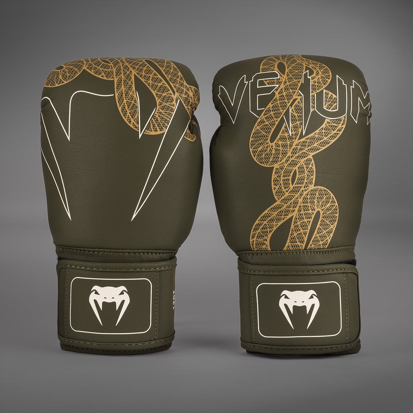 Venum Serpenti Bokshandschoenen – Khaki/Bronze/Ivoor