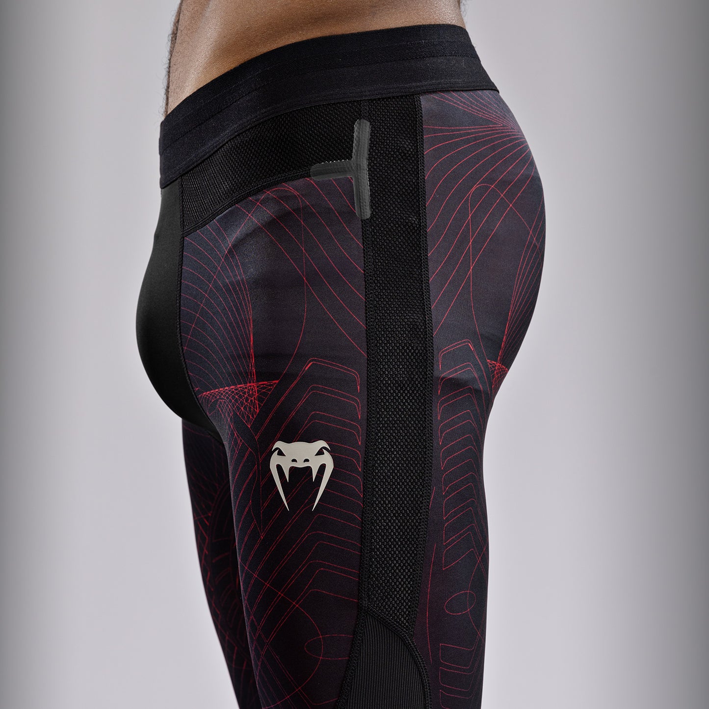 Venum G-Fit Air Compressie Leggings Heren - Diepzwart / Vuurrood