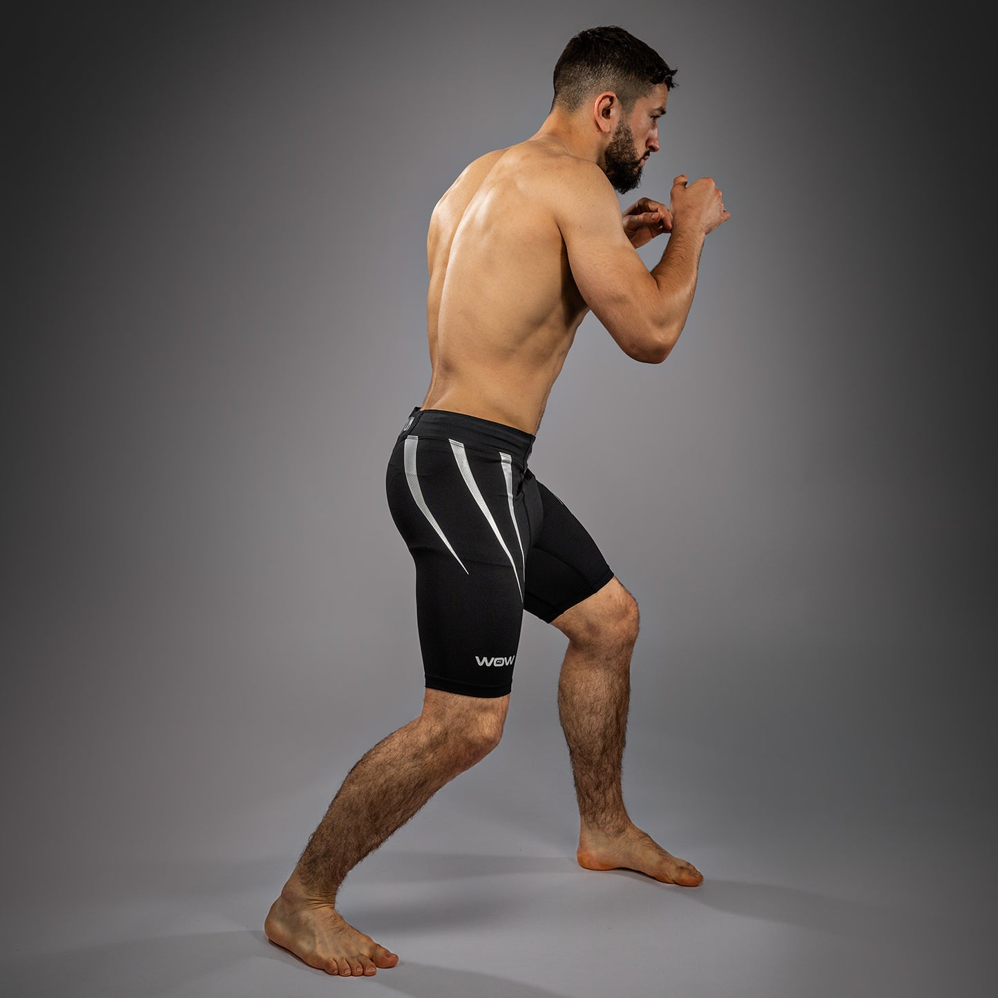 Venum x WOW FC Heren Vale Tudo Shorts - Zwart/ Zilver Grijs
