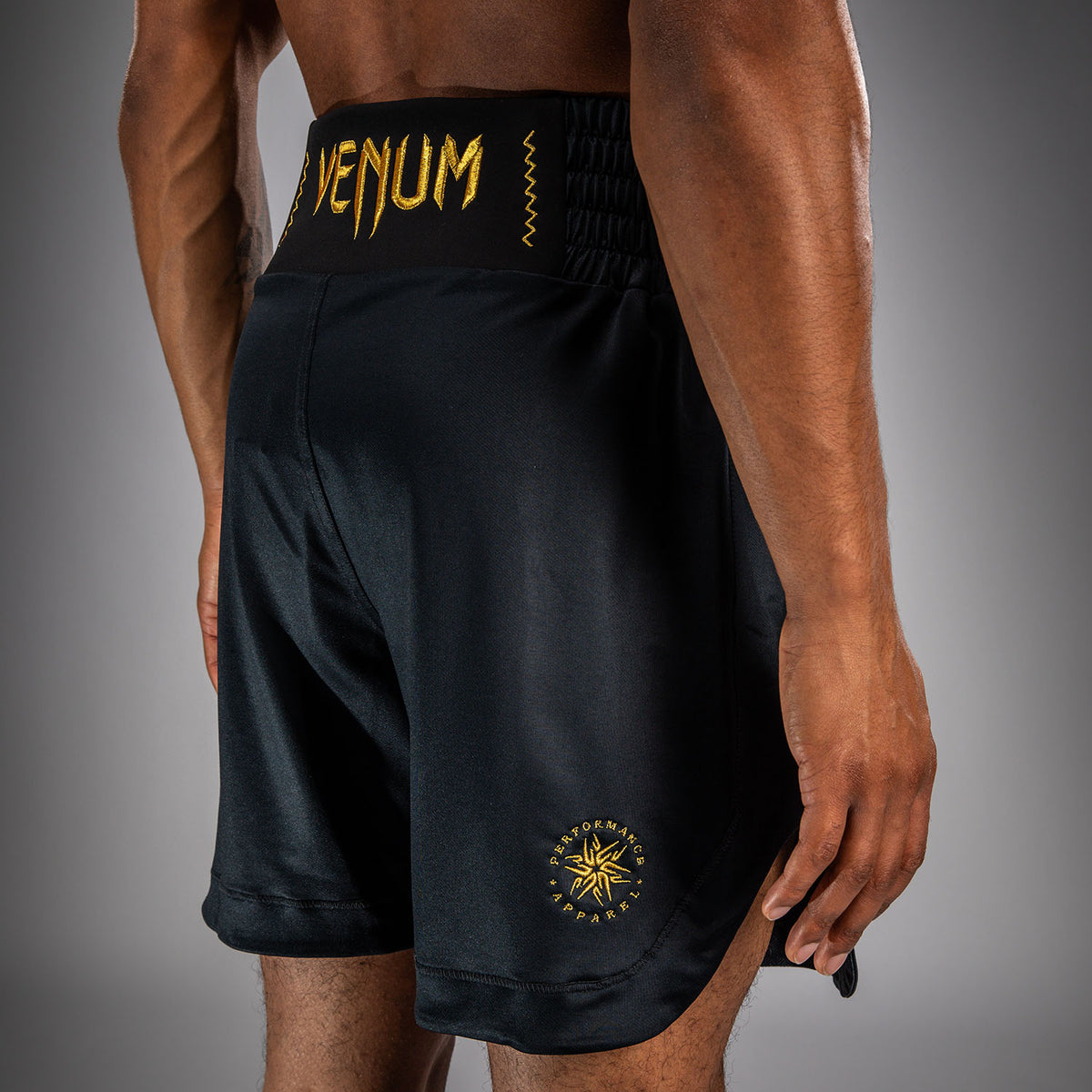 Venum Attack Boksshort - Zwart/Goud