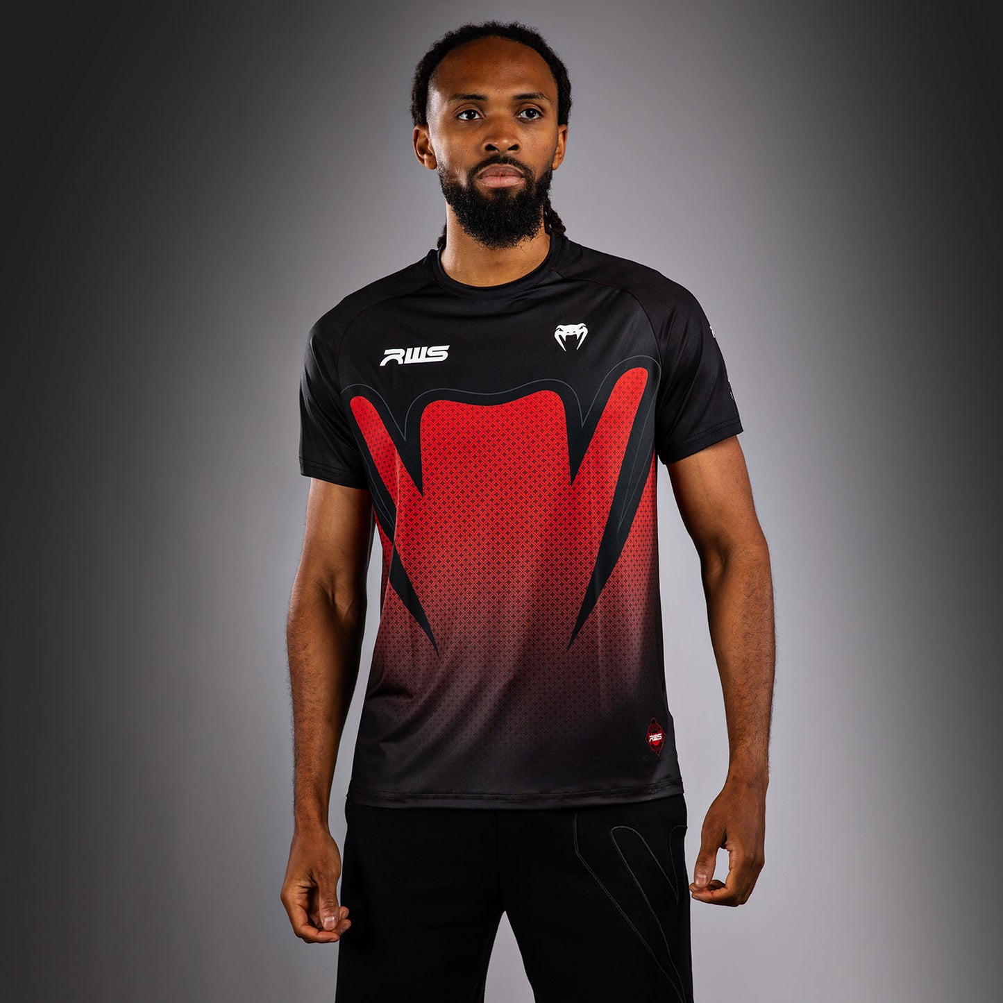 Venum x RWS 2.0 Men’s Dry-Tech T-shirt – Zwart/Rood