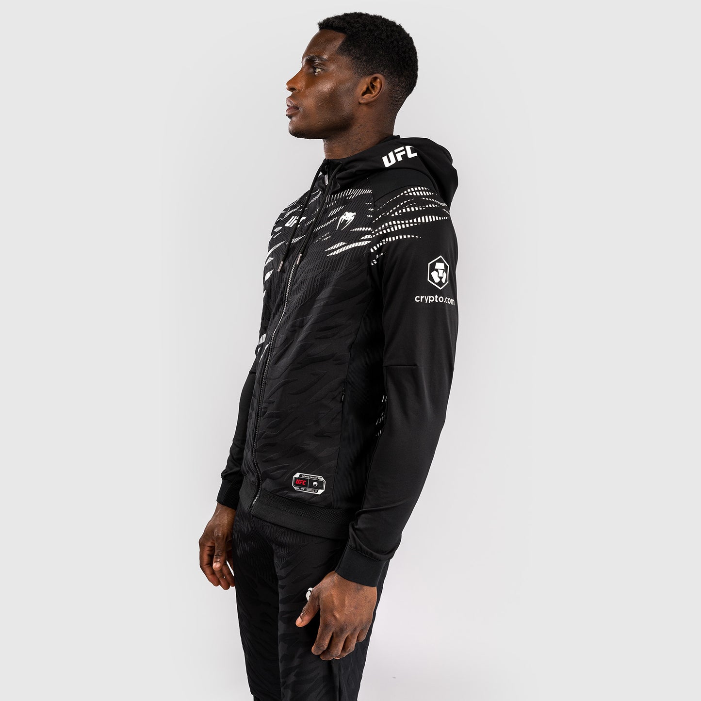 UFC Fusion by Venum Personalized Authentic Fight Night Hoodie voor Heren - Zwart