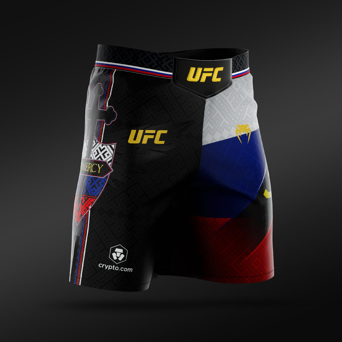 Venum UFC Unrivaled by Venum Petr Yan Long Fit Fightshort voor Heren – Zwart