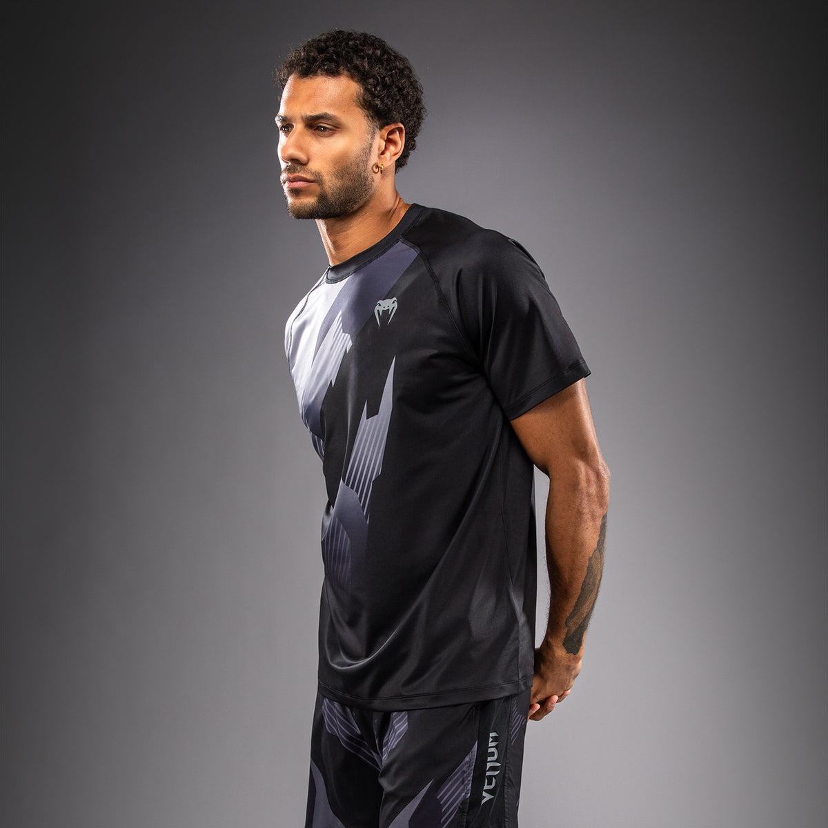 Venum No-Gi 6.0 Dry Tech T-shirt - Zwart/Grijs