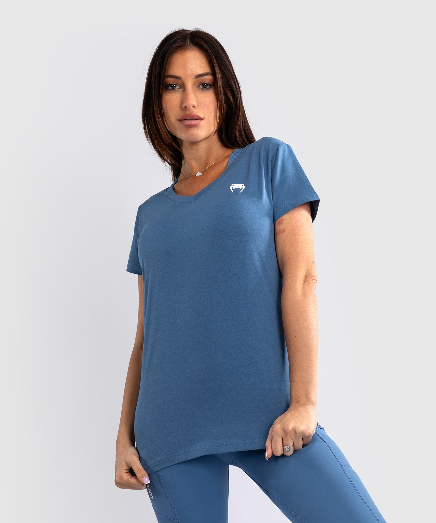 Venum Essential T-Shirt Dames - Stormblauw