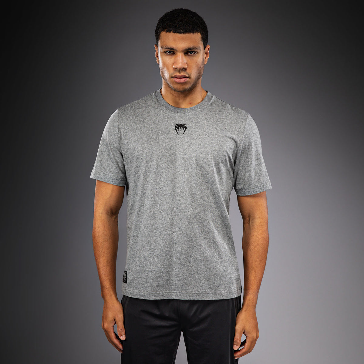 Venum Fight Icon Katoenen T-shirt - Licht Gemêleerd Grijs
