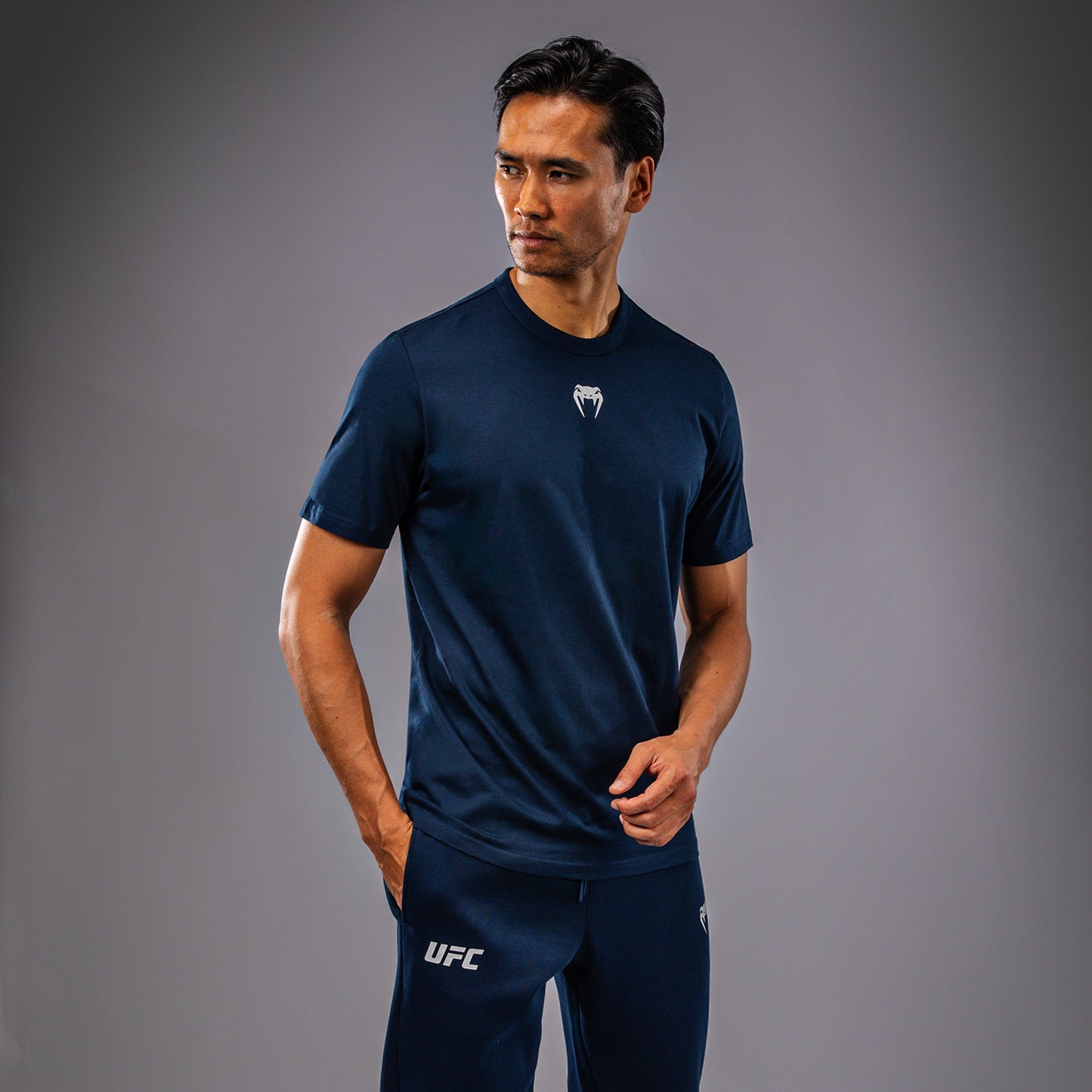 UFC Fusion by Venum Fight Week Korte Mouwen T-shirt voor Heren - Solid Oceaanblauw