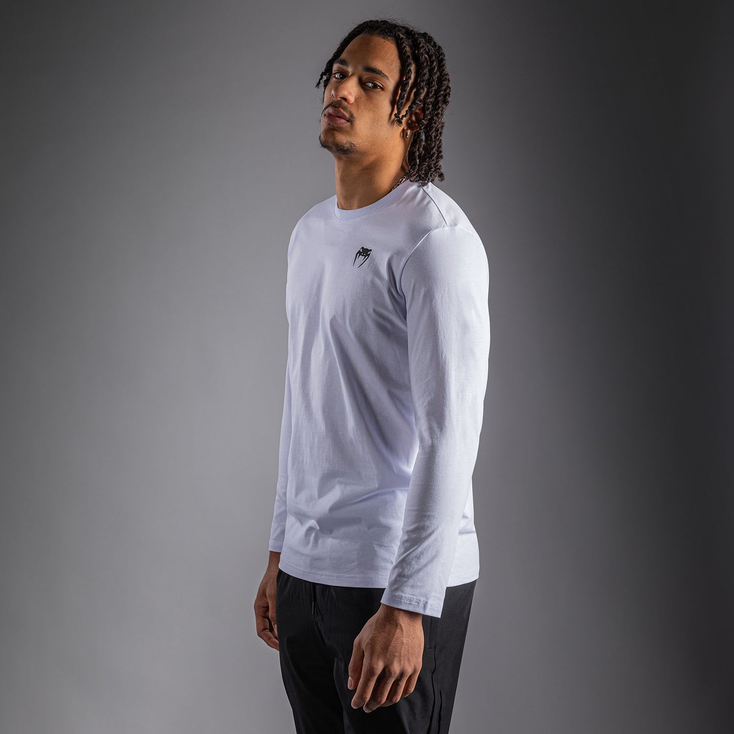 Venum Lineup T-shirt met lange mouwen - Wit/Zwart